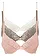Lot de 3 soutiens-gorge push-up avec dentelle, Couleur: écru + taupe + rosé