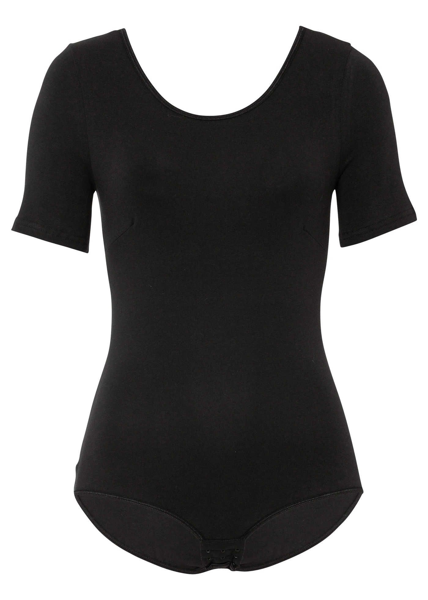 Body s polovičním rukávem a bavlnou • černá • bonprix obchod