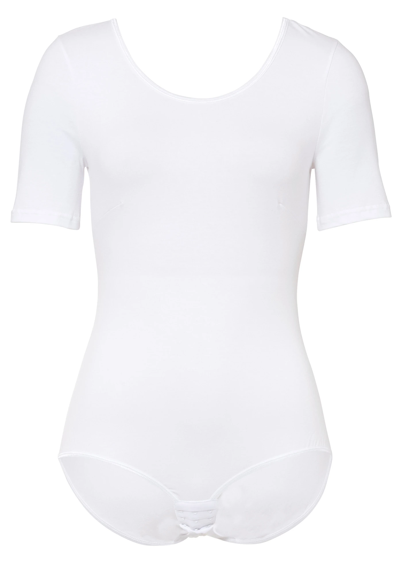 Body coton manches coude • blanc • Boutique bonprix