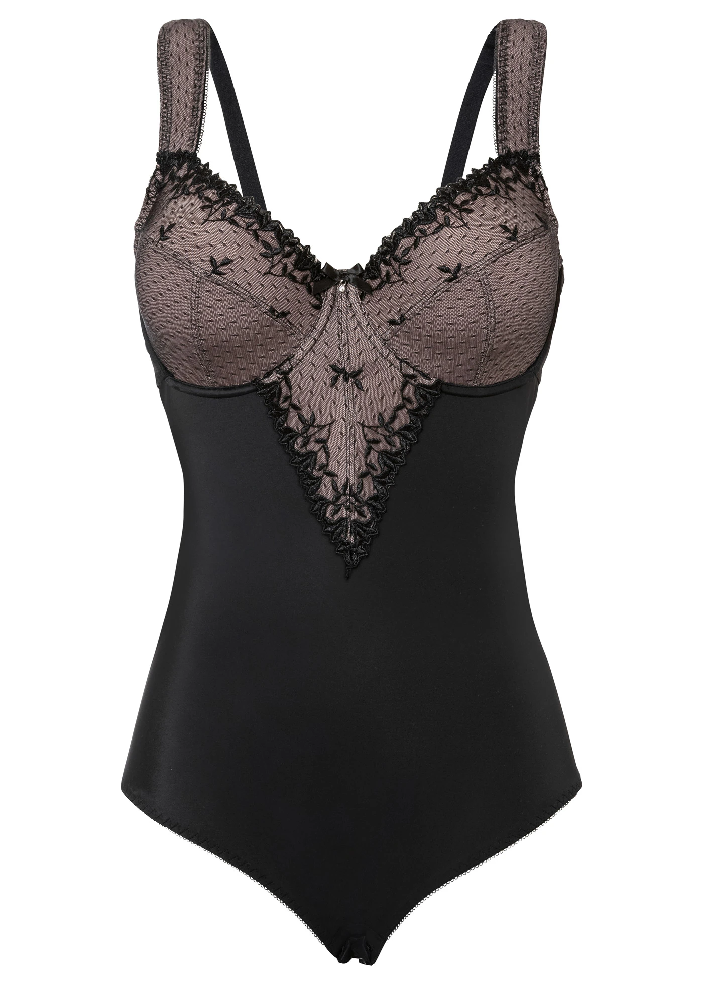 Body minimizer z haftem • czarny • sklep bonprix