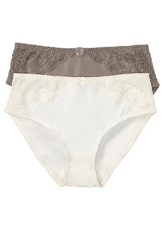 Lot de 2 maxi slips avec dentelle