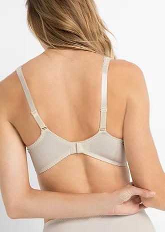 Minimizer bh met gewatteerde schouderbandjes (set van 2), Kleur: crème+taupe