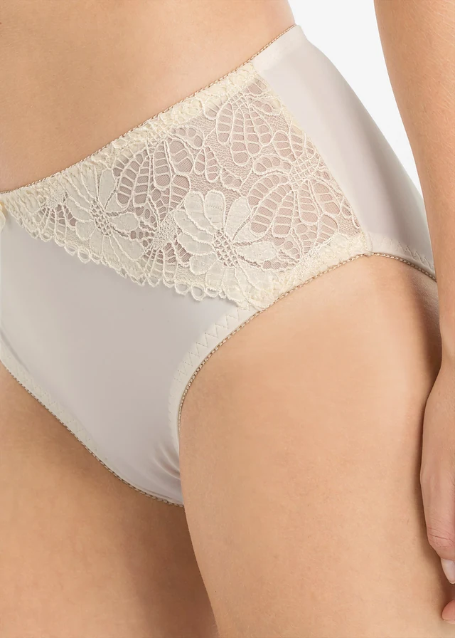 Lot de 2 slips maxi avec dentelle • crème + taupe • product-page.page-title-suffix