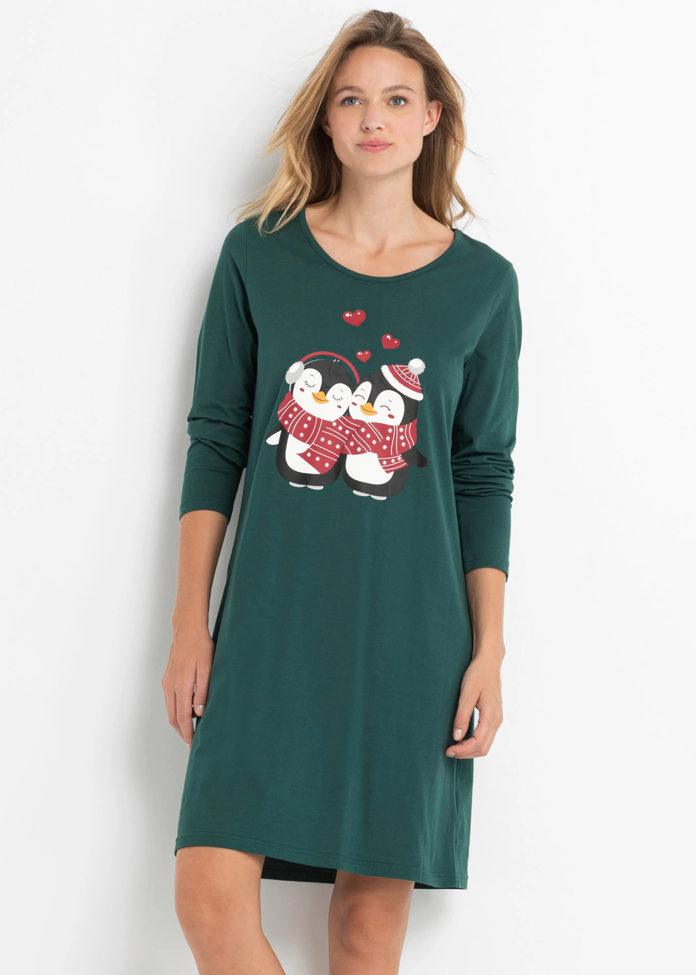 Chemise de nuit • vert profond imprimé • product-page.page-title-suffix