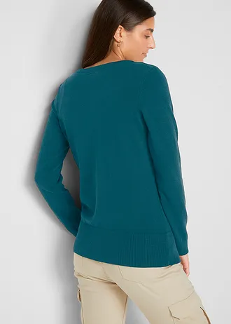 Vest met gerecycled materiaal • donkergroen • bonprix online shop