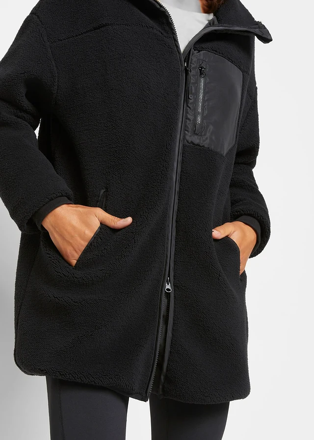 Teddy fleece vest • zwart • product-page.page-title-suffix