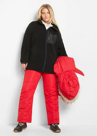 Teddy fleece vest, Kleur: zwart