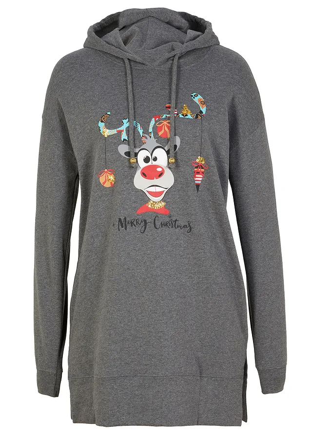 Dlhá mikina s kapucňou