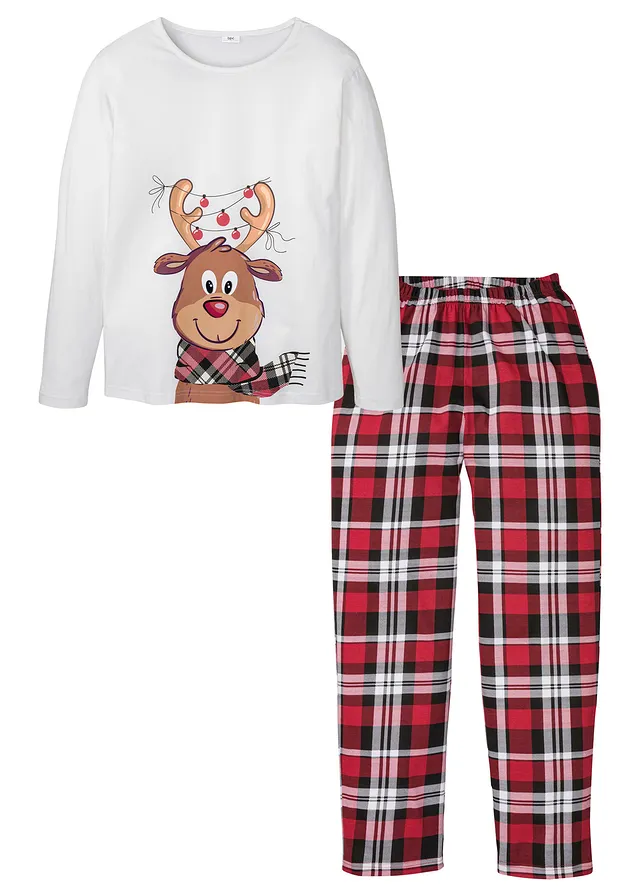 Pijama cu mâneci lungi din bumbac 100%