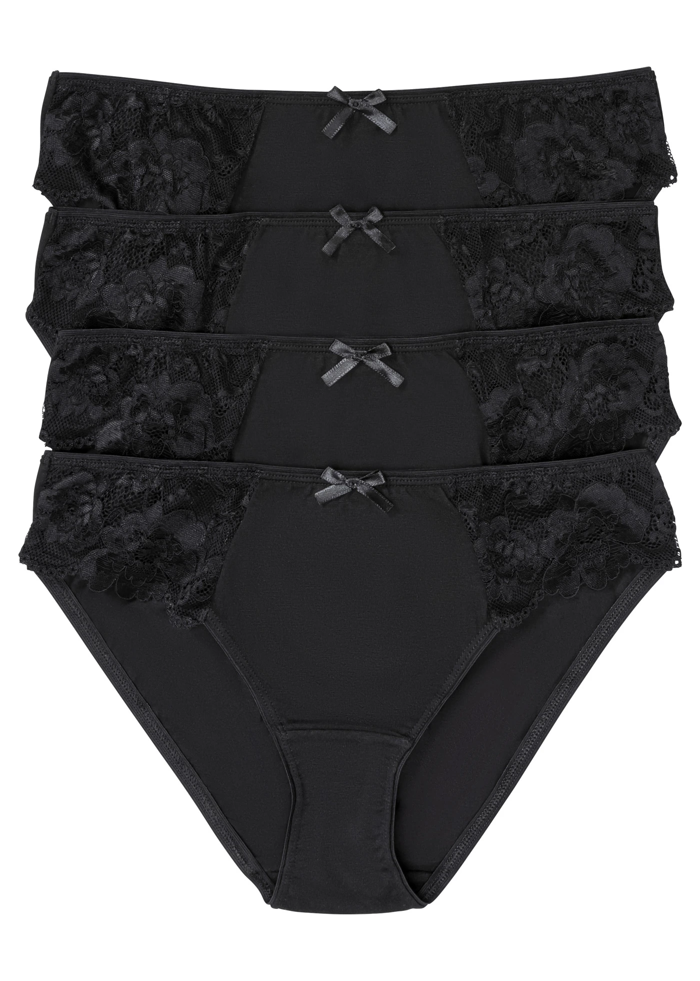 Kalhotky s krajkou (4 ks) • černá • bonprix obchod