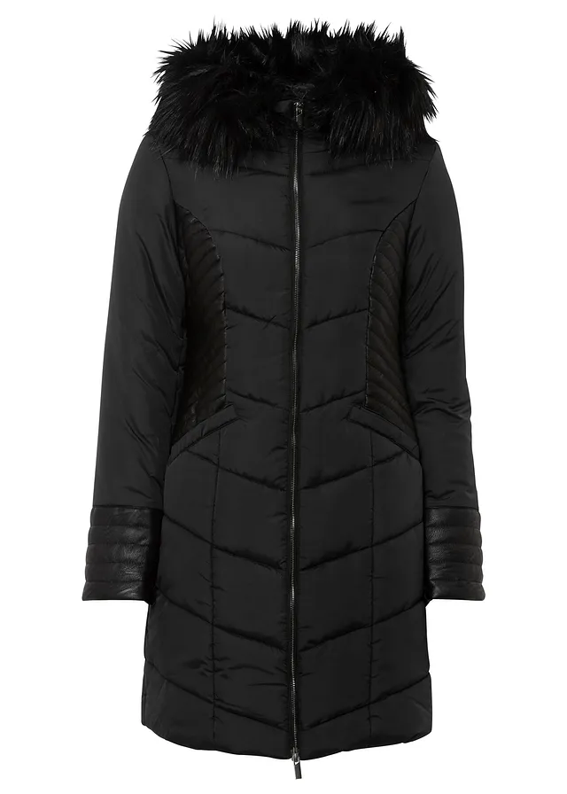 Prešívaný kabát z recyklovaného polyesteru