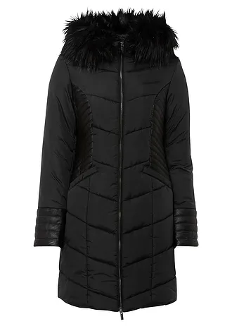 Prošívaný kabát • černá • bonprix obchod