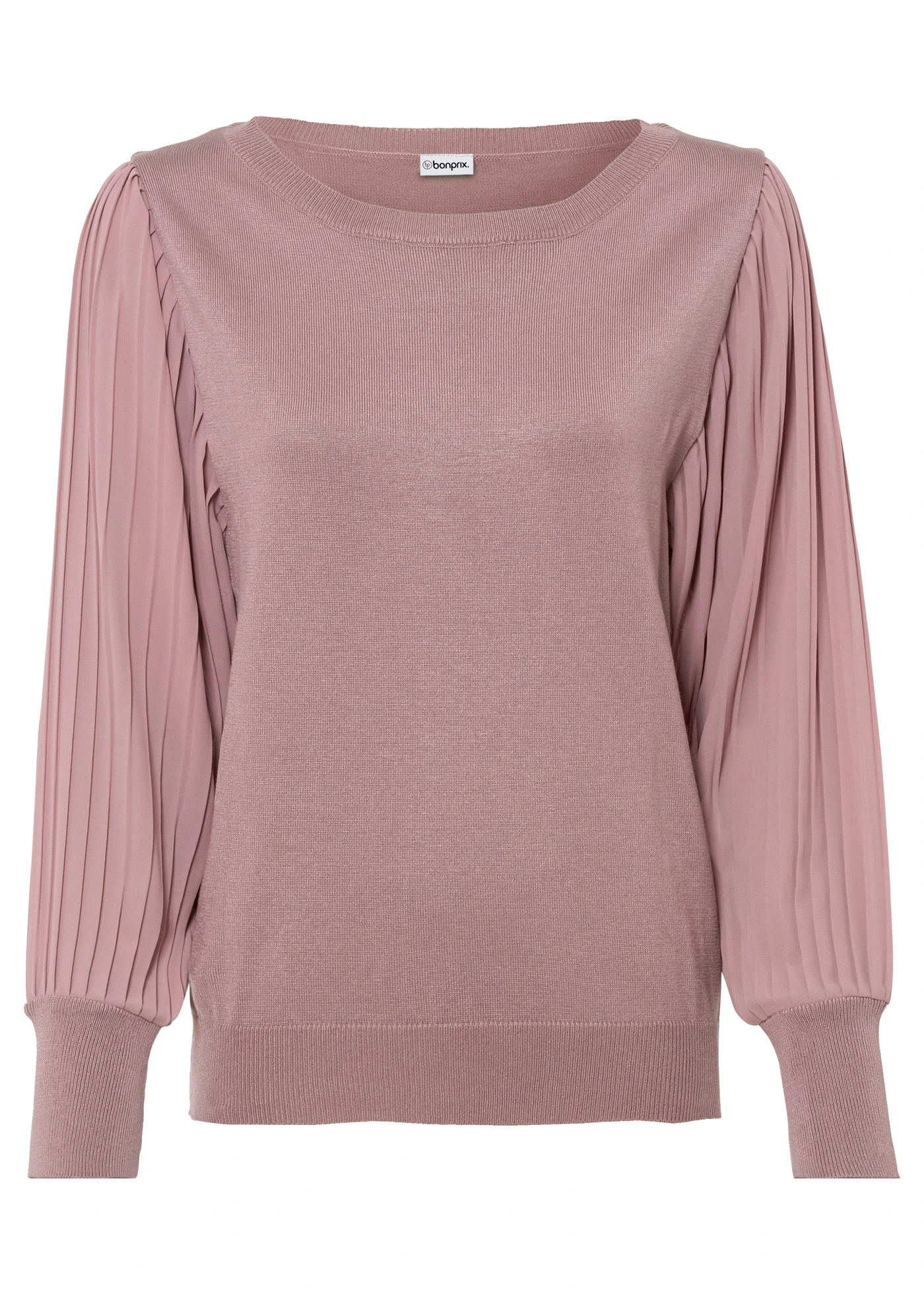 Pull doux en fine maille, viscose majoritaire • bois de rose • Boutique bonprix