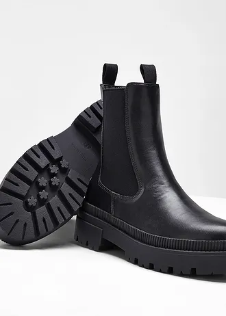 Chelsea boots met geprofileerde zool • zwart • bonprix online shop