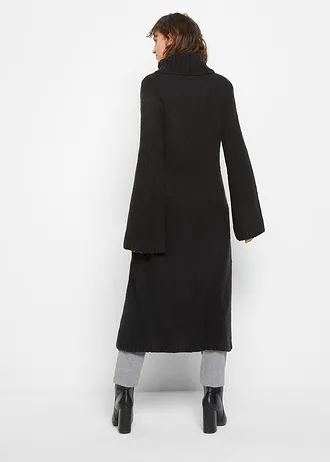 Pull long à col roulé • noir • Boutique bonprix