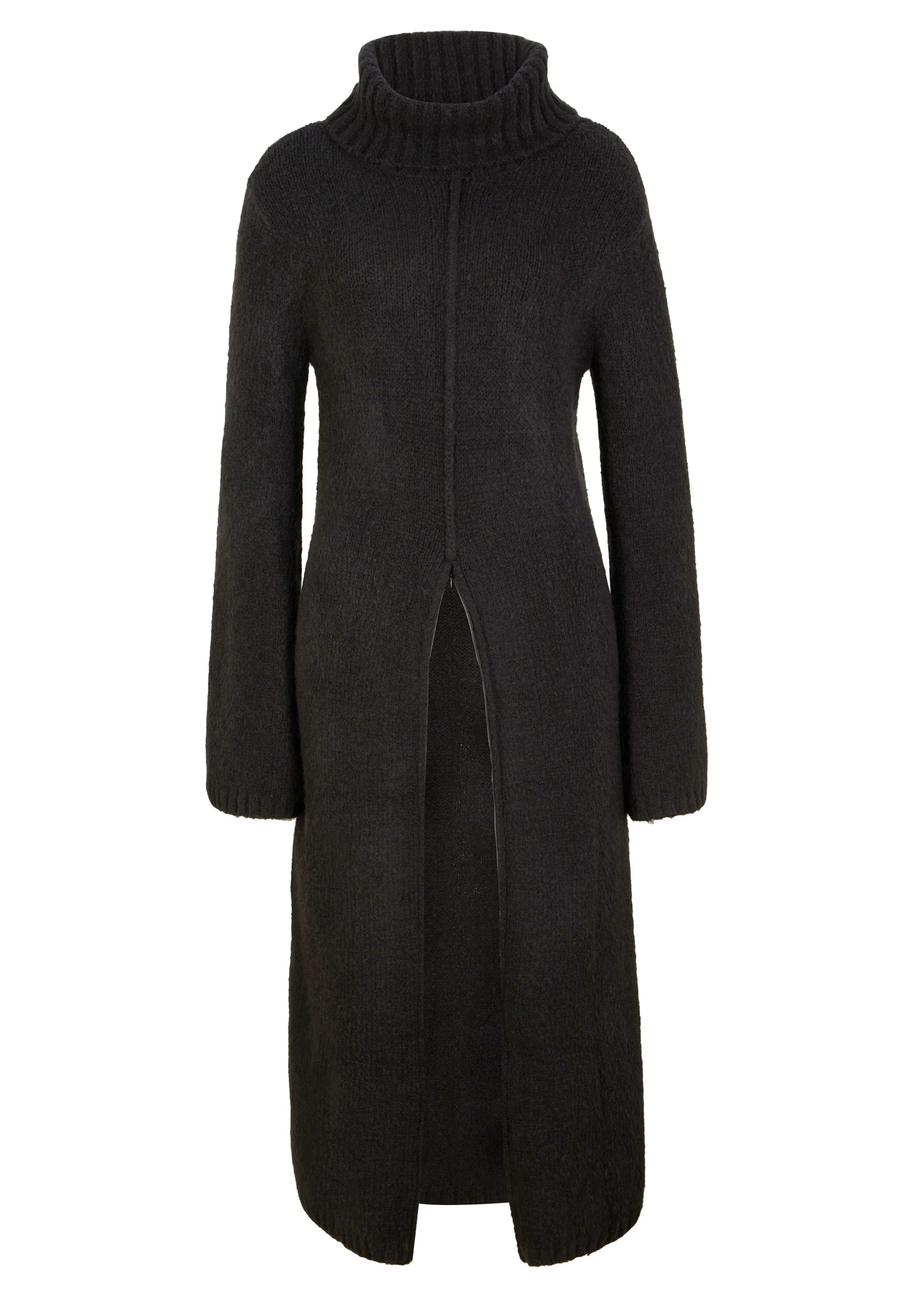 Pull long à col roulé • noir • Boutique bonprix