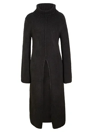 Pull long à col roulé • noir • Boutique bonprix