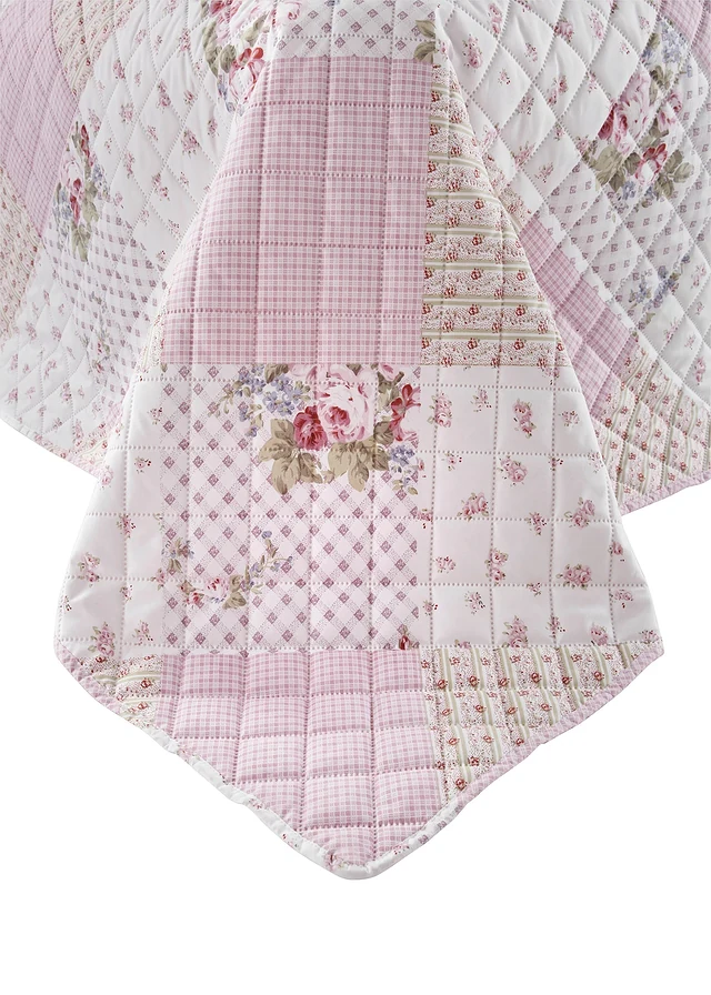 Couvre-lit avec roses, Couleur: rose