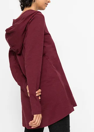 Dlouhé triko s kapucí • javorově červená • bonprix obchod