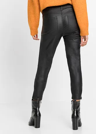Stretch broek in een viscosemix, Kleur: zwart