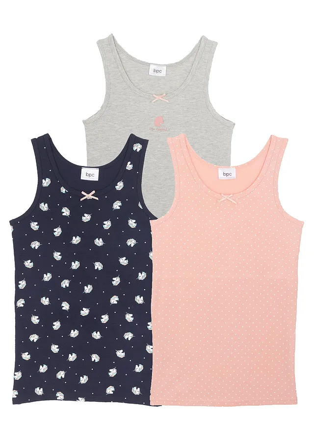 Maiou cu bumbac organic moale (set/3 buc.)