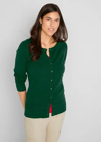 Vest met gerecycled materiaal, Kleur: donkergroen