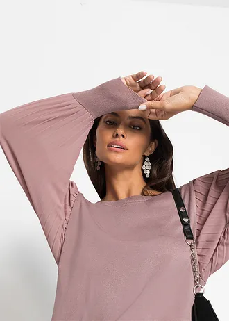 Trui in een zachte viscosemix • rozenhout • bonprix online shop