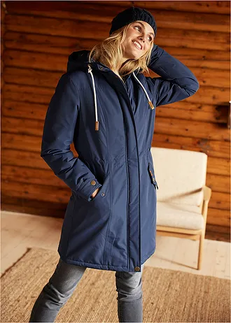 Voděodolný outdoorový kabát • tmavě modrá • bonprix obchod
