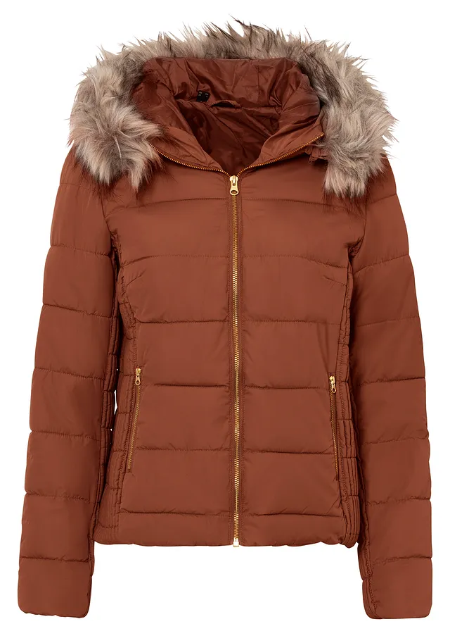 Gewatteerde jas van gerecycled polyester • kastanjebruin • bonprix online shop