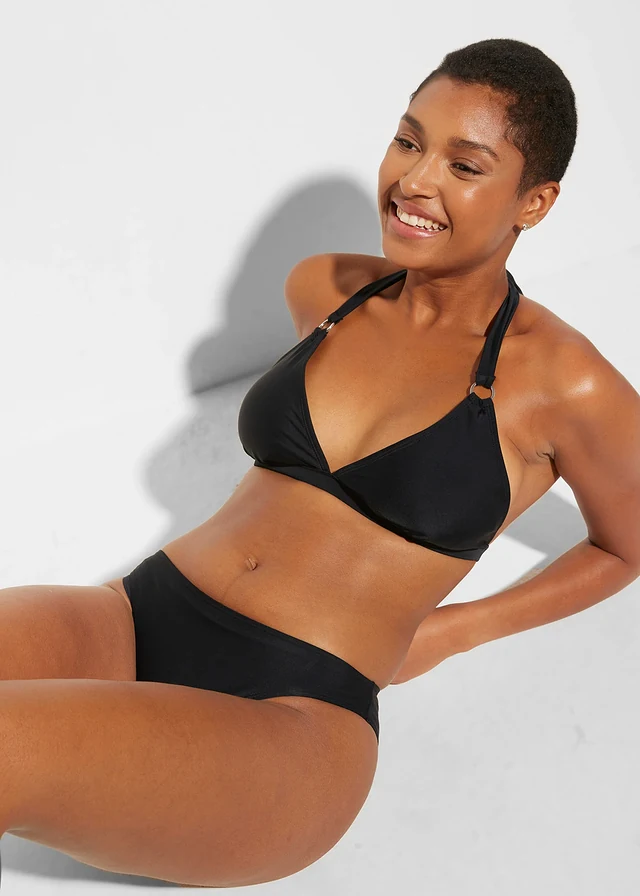 Halter bikini (2-dlg. set) met ringdetail • zwart • product-page.page-title-suffix