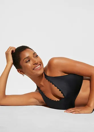 Bikinový top s ramínkem za krk • černá • bonprix obchod