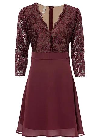 Chiffon jurk met kant