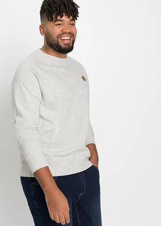 Sweater (set van 2), Kleur: indigo gemêleerd+ecru gemêleerd