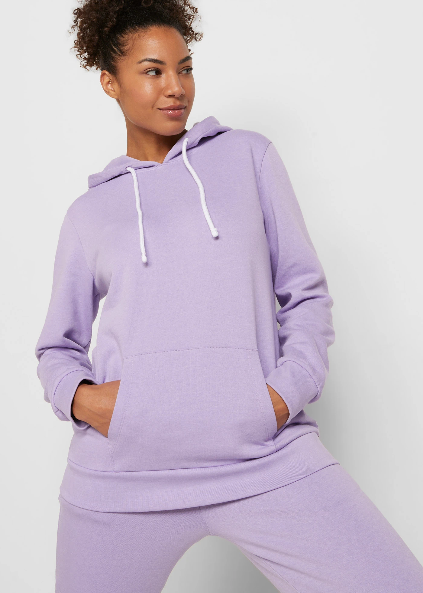 Sportovní souprava s bavlnou (2dílná) • šeříková • bonprix obchod