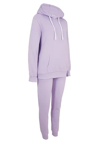 Joggingpak in een katoenmix (2-dlg. set)