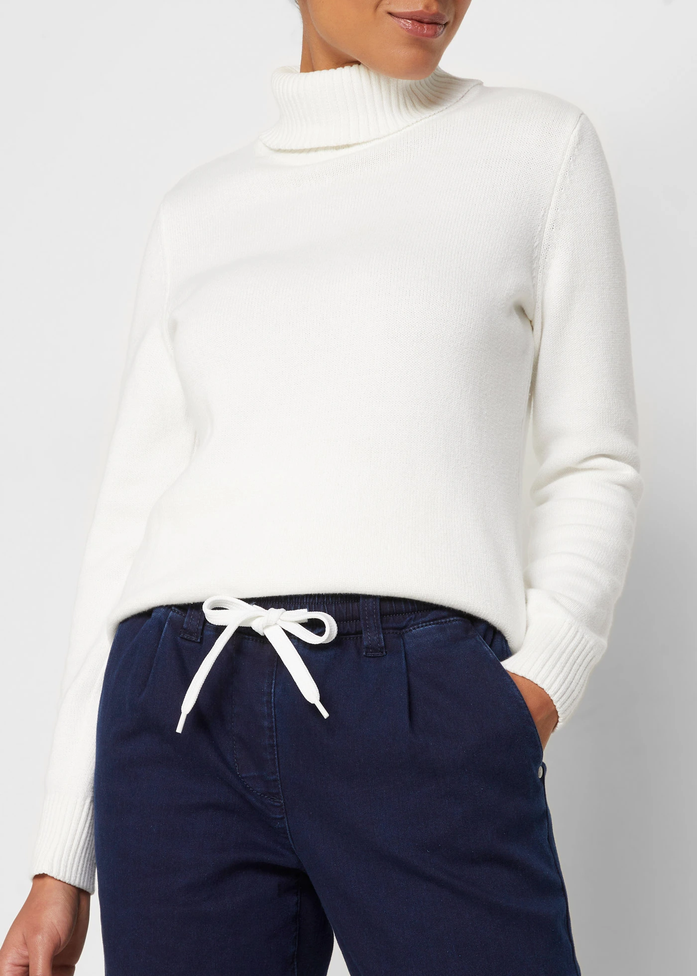 Termo džíny s pohodlnou pasovkou • tmavý denim • bonprix obchod