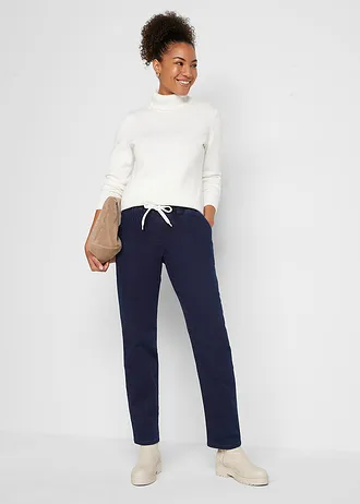 Blugi termo cu bată comodă • bleumarin denim • magazin bonprix