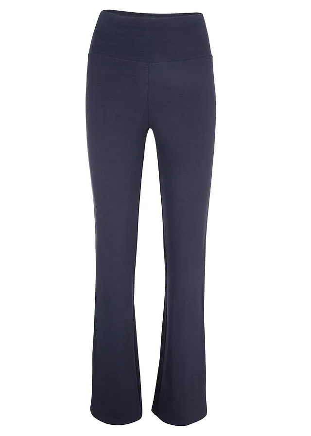 Legging lefelé bővülő szárral • sötétkék • bonprix áruház