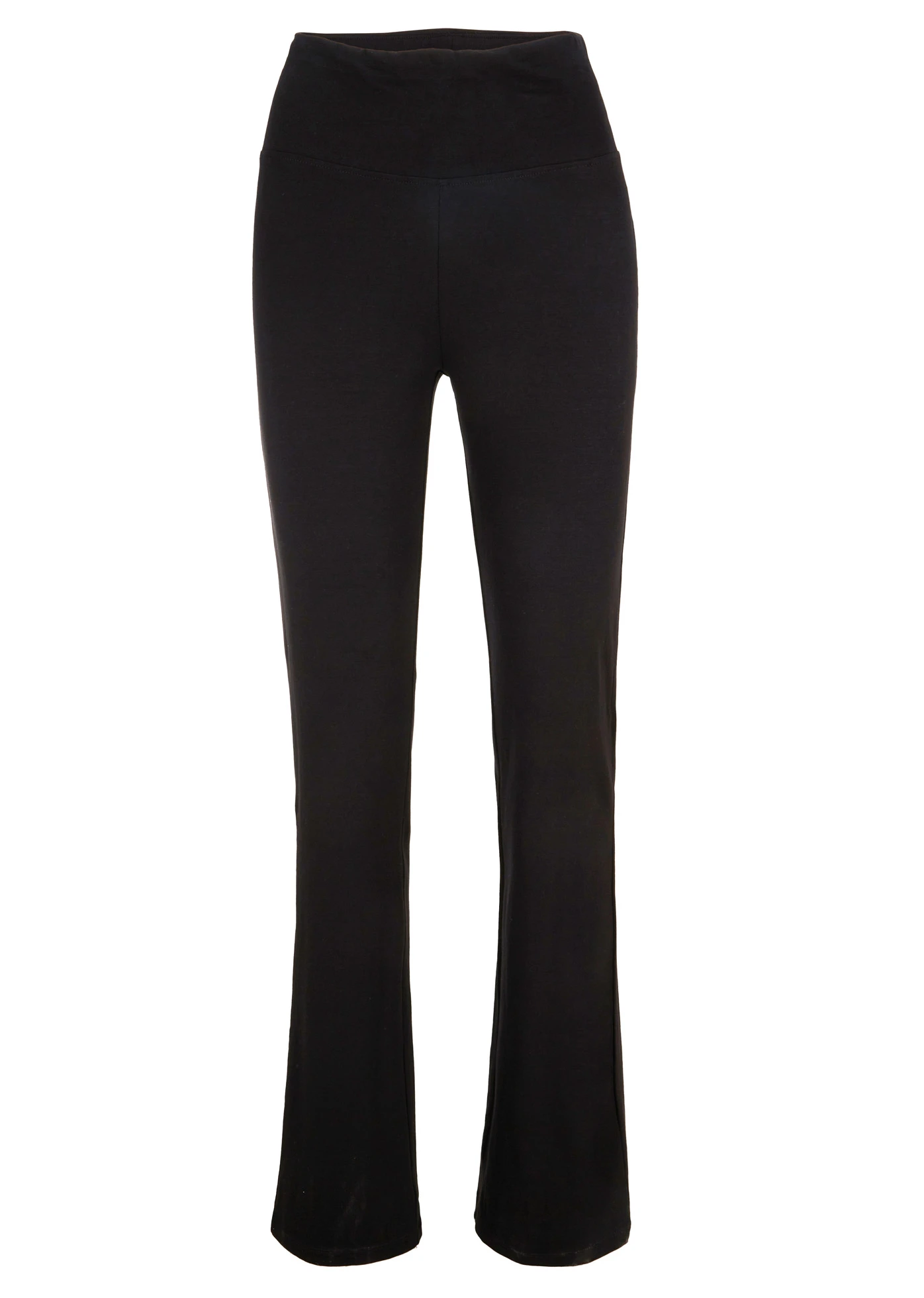 wijd uitlopende legging • zwart • bonprix online shop