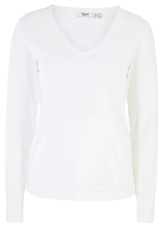 T-shirt manches longues 100% coton