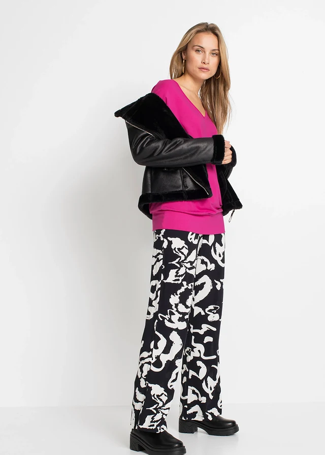 T-shirt oversize en viscose fluide • rose magnolia • product-page.page-title-suffix