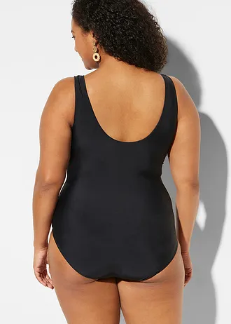 Badpak met gerecycled polyamide, Kleur: zwart met print