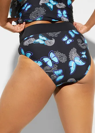 Bikinibroekje, Kleur: zwart/blauw
