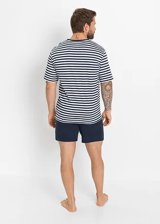 Shortama • donkerblauw+wit gestreept • bonprix online shop