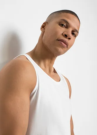 Podkoszulki z bawełny organicznej (2 szt.) • biały • sklep bonprix