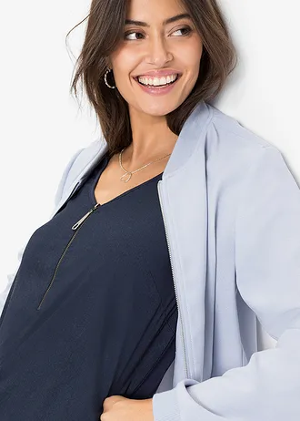 Tričko s krajkovou vsadkou • tmavě modrá • bonprix obchod