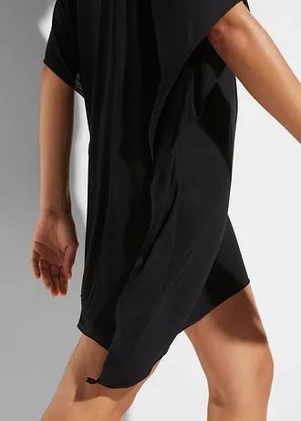 Průhledná plážová tunika z viskózy • černá • bonprix obchod