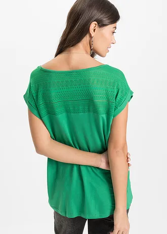 Shirt in een zachte viscosemix • groen • bonprix online shop