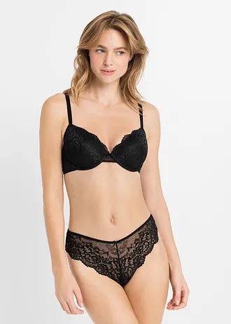 Brazilian slip van fijn kant ( set van 2) • zwart • bonprix online shop