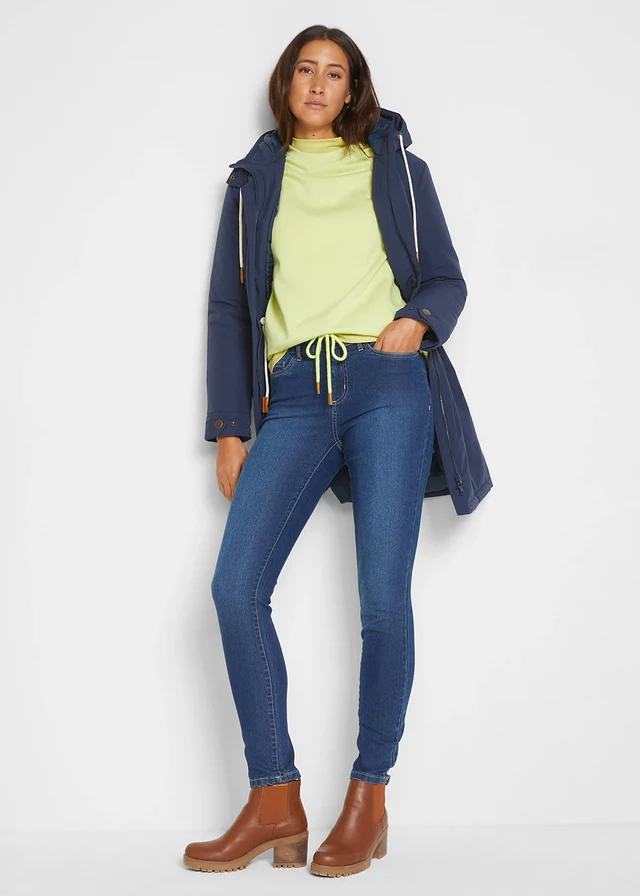 Skinny jeans high waist, stretch, Kleur: blue stone used